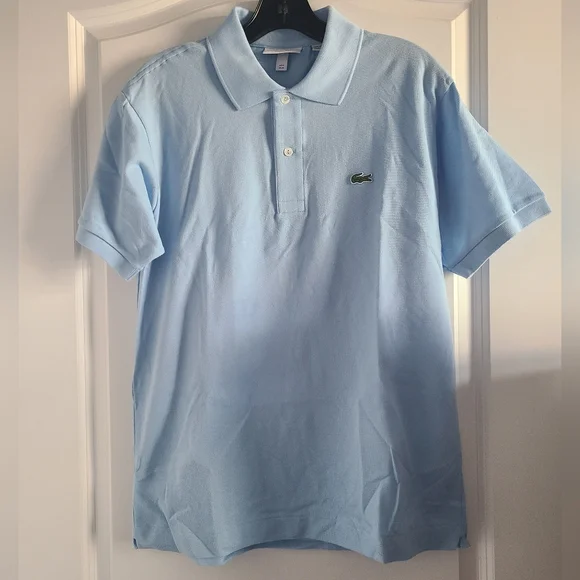 Lacoste Shirts Lacoste Baby Blue Polo Mens Classic Fit Size Medium Poshmark